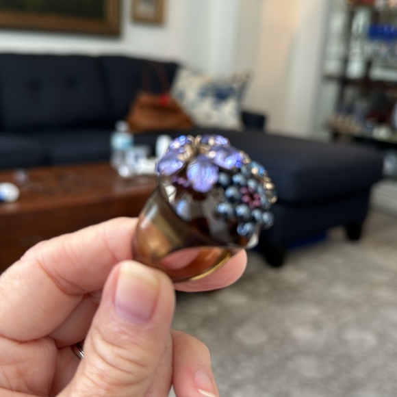Anthropology semi precious stone cocktail ring - Picture 4 of 4
